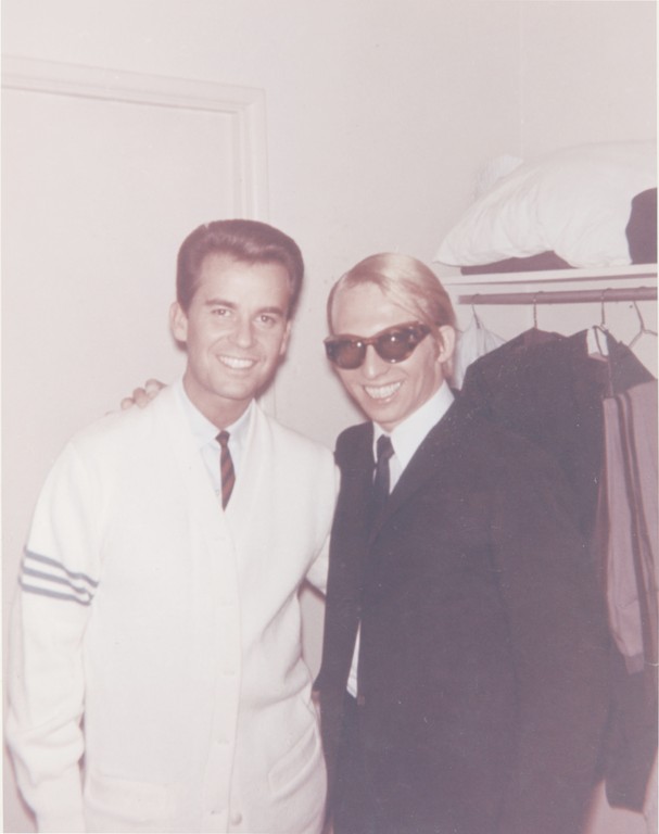 In 1964, versatile and talented musician Sholom Mayer Schreiber, right, who performed as Mickey Lee Lane, toured with Dick Clark, left, the host of TV’s “American Bandstand.”